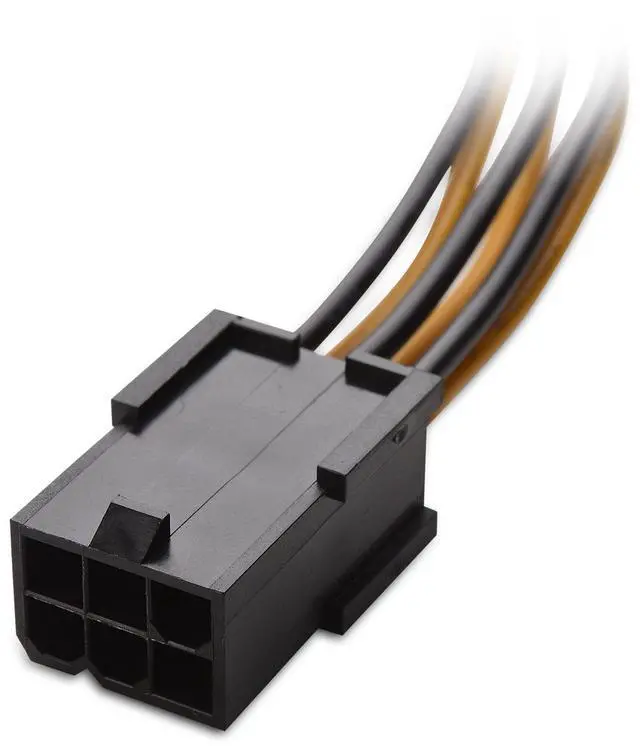Alt view image 3 of 4 - 2-Pack 6 Pin to 8 Pin PCIe Adapter Power Cable - 4 Inches