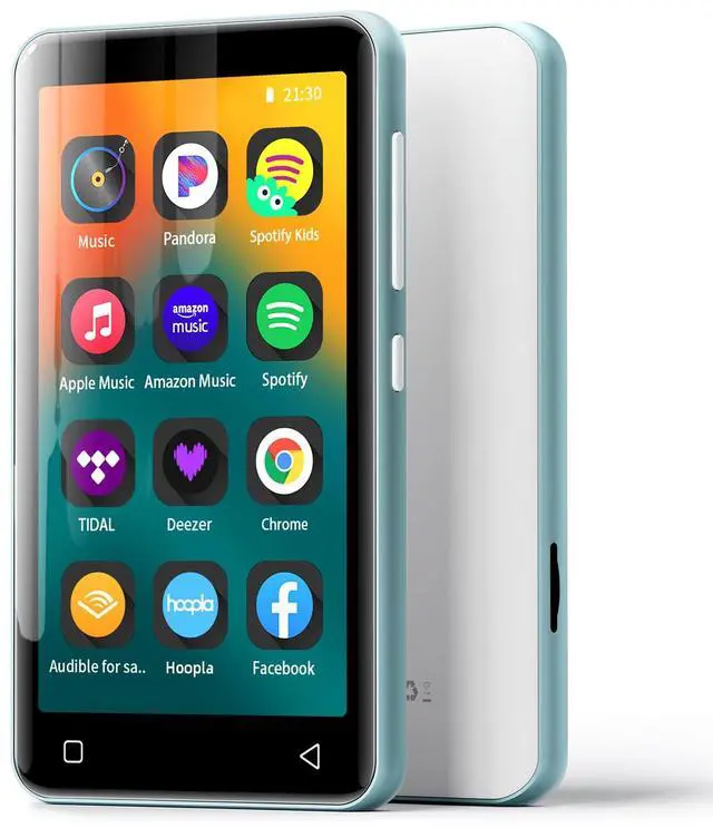 Main image of innioasis 80GB MP3 Player with Bluetooth and WiFi, MP3 Player for Kids with Spotify, Spotify Kids, Pandora, Audible, 4.0" Touch Screen Music Player with Parental Controls, Up to 1TB (White+ Sky-Blue)