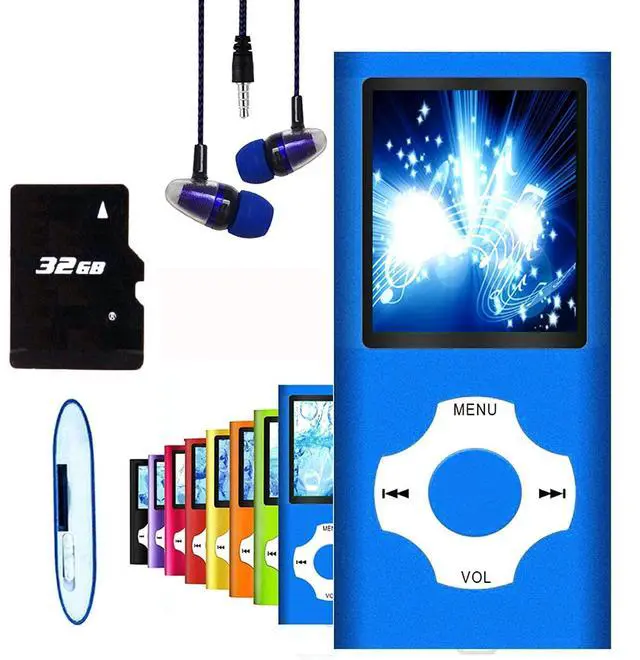 Main image of MP3 Player, Hotechs MP3 Music Player with 32GB Memory SD Card Slim Classic Digital LCD 1.82'' Screen MINI USB Port with FM Radio, Voice Record