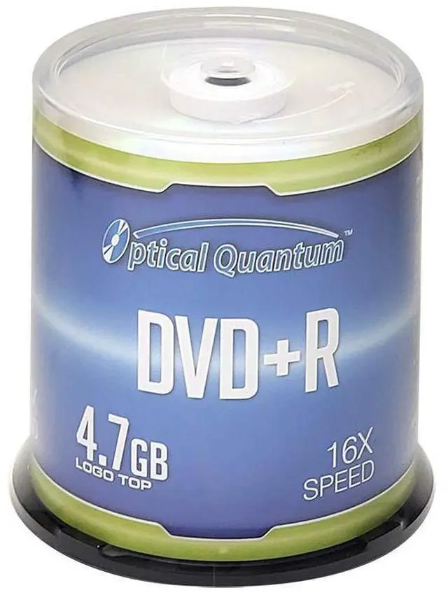 Main image of Optical Quantum DVD+R 4.7GB 16x Recordable Media Disc - 100 Spindle (FFP) OQDPR16LT-BX
