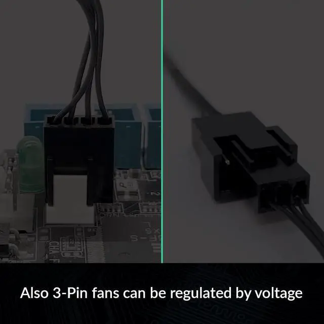 Alt view image 6 of 6 - ARCTIC PST Cable Rev. 2 - Cavo di Proluga PWM a 4 Pin per Max 4 Ventole, Ventole PC, Cavo Splitter PWM, Connessione Multi-Ventola, Prolunga, Cavo Splitter a Y, PC - Nero