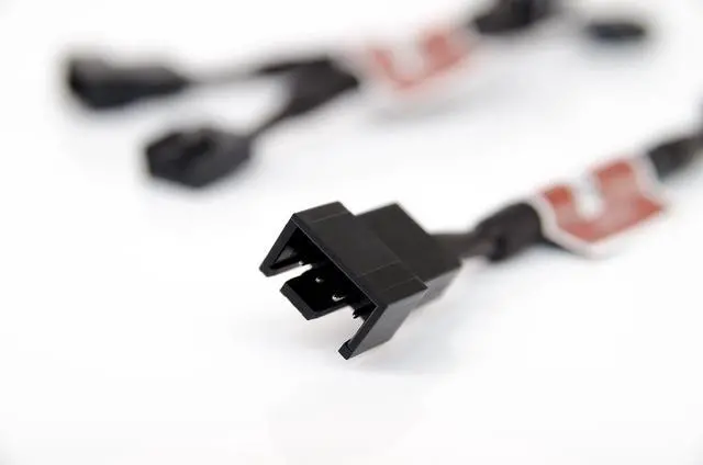 Alt view image 2 of 2 - NA-SRC7, 4 Pin Low-Noise Adaptor Cables for PC Fans (Black)