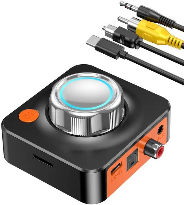 Main image of Bluetooth Receiver for Home Stereo, Bluetooth Adapter for Old Receiver with 3.5mm/Optical/COAXIAL Low Latency, 3D Surround Volume Control Wireless Audio Receivers, Support TF Card Playback KAIY