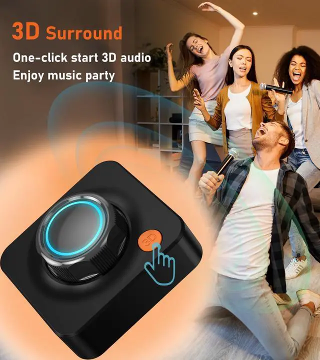 Alt view image 5 of 7 - Bluetooth Receiver for Home Stereo, Bluetooth Adapter for Old Receiver with 3.5mm/Optical/COAXIAL Low Latency, 3D Surround Volume Control Wireless Audio Receivers, Support TF Card Playback KAIY