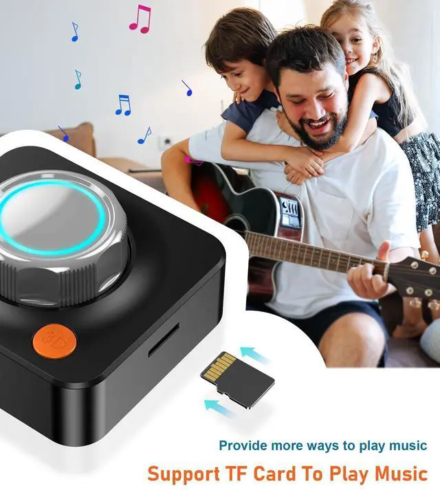 Alt view image 4 of 7 - Bluetooth Receiver for Home Stereo, Bluetooth Adapter for Old Receiver with 3.5mm/Optical/COAXIAL Low Latency, 3D Surround Volume Control Wireless Audio Receivers, Support TF Card Playback KAIY