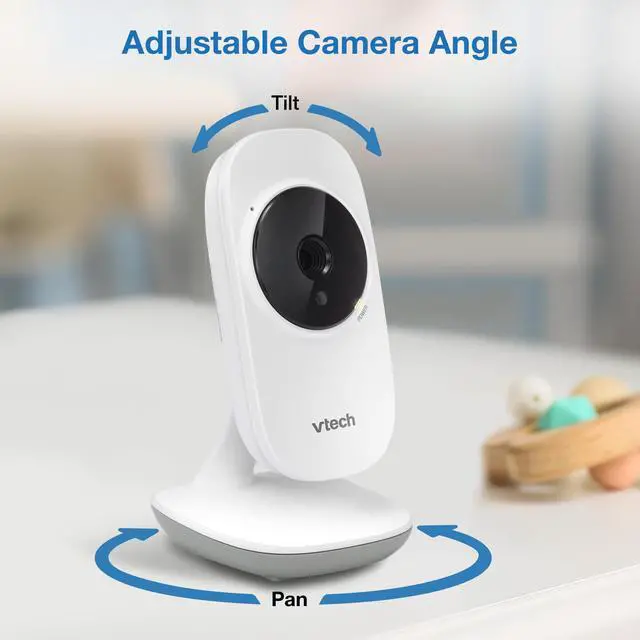 Alt view image 5 of 7 - VTech VM819 Baby Monitor with Camera and Audio, 2.8 Screen Portable Baby Camera, Night Vision, 2-Way Audio, Temperature Sensor and Lullabies, Secure Transmission No WiFi, Ideal for Baby/Elderly/Pet