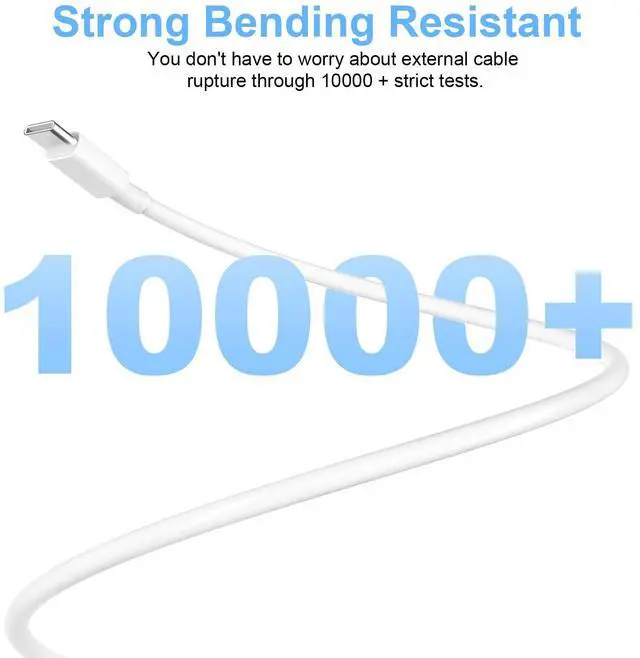 Alt view image 7 of 7 - USB C to USB C Charging Cable for Apple 2Pack 10ft, Long Type C to C Fast Charger Cord for iPhone 16 E/17/Air/15/Pro/Plus/Pro Max, for MacBook Pro/Air, for iPad Pro12.9/11in,Air 4/5,Mini 6/7 60W
