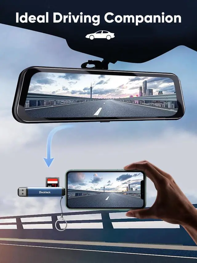 Alt view image 6 of 7 - Dockteck SD Card Reader Adapter, 5G Super Speed USB3.0 SD/TF Card Reader, 3-Slot USB A/C to SD/Micro SD/USB A Memory Card Reader for UHS-I SD/Micro SD/SDHC/SDXC/MMC, with OTG for Plug&Play