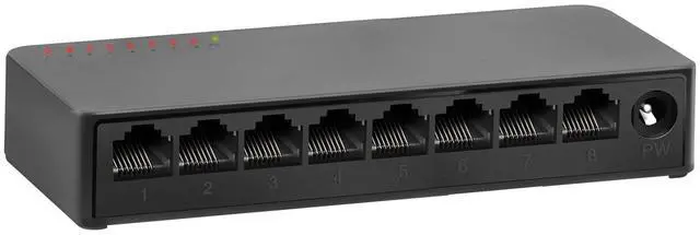 Main image of ienRon 8 Ports Gigabit Ethernet Switch Unmanaged, Network Switch Supported Desktop or Wall Mount,1000Mbps Ethernet SplitterPlug & Play|Fanless Design|Shielded Ports|Traffic Optimization