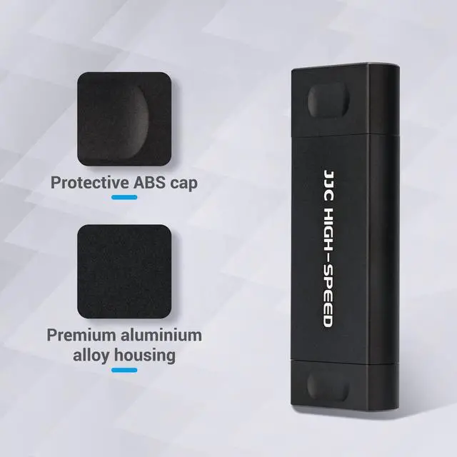 Alt view image 7 of 7 - JJC UHS-II SD Micro SD 4.0 Card Reader Adapter, 3-in-1 USB-A 3.1 USB-C 3.1 Micro USB 2.0 Connection Port, High Transfer Speed up to 312MB/s, Compatible with Computer, Laptop, OTG Enable Phone & Tablet