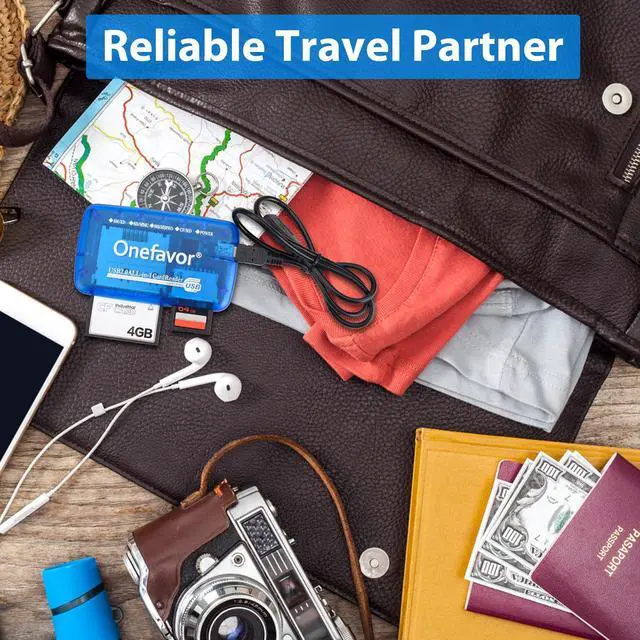 Alt view image 7 of 7 - Onefavor SmartMedia Cards Reader Writer, All-in-1 USB Universal Multi Card Adapter Slim Hub Read Smart Media SD, XD, CF, MMC, MS Pro Duo, Camera Flash Memory Cards Reader for Windows, Mac, Linux