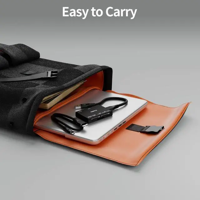 Alt view image 7 of 7 - SD Card Reader 7 in 1, Kxable USB 3.0 Memory Card Reader/Writer 5Gbps, for SD/Micro SD/MS/CF/MMC/XD/SDHC/SDXC Camera Memory Card, Reader for Mac OS, Windows, Linux- with 2 USB A/C to Micro 3.0 Cables