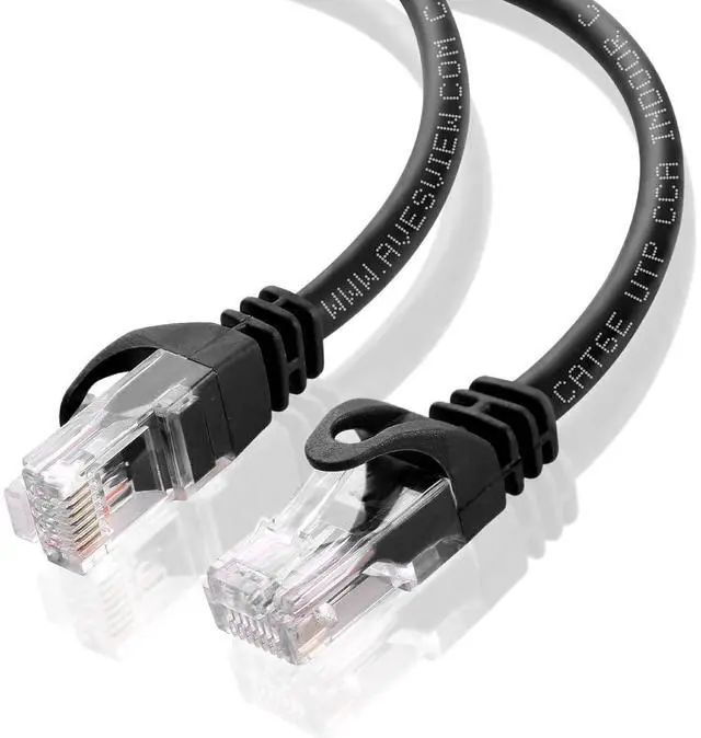 Alt view image 2 of 7 - AvesView CAT 6 Ethernet Cable 100 FT, Indoor High-Speed 10Gbps Snagless Long CAT6 100ft Ethernet Cable for Internet, Router, Modem, Computer, PlayStation, Xbox, POE Camera, Printer (Black, 100 Feet)