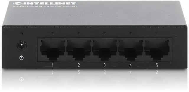 Main image of 5-Port Gigabit Ethernet Network Switch, Ethernet Splitter - Unmanaged | Plug & Play | Auto Traffic Optimization | Fanless Metal Housing - for Computer Networking Hub, Desktop 530378