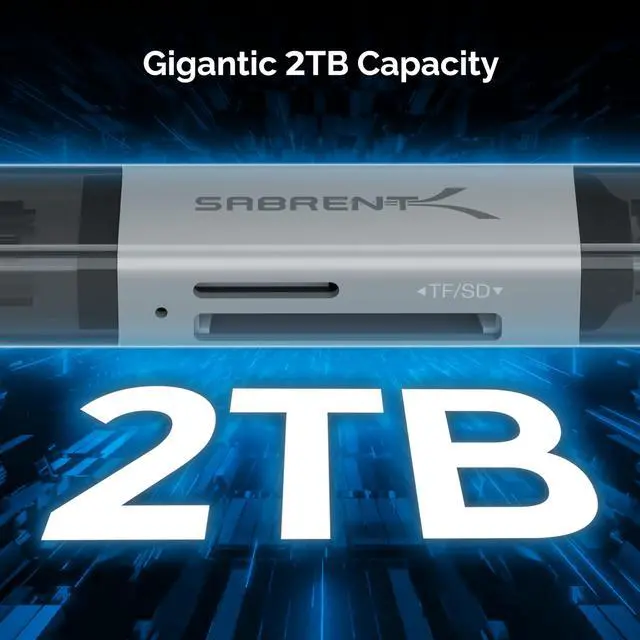 Alt view image 7 of 7 - USB-C & USB-A SD/Micro SD Card Reader, USB 3.0 (CR-BCA2)
