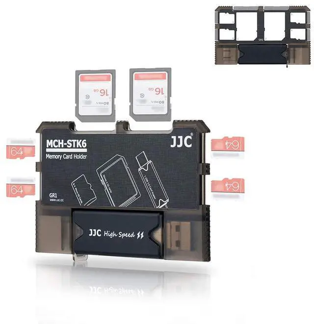 Main image of Micro SD Card Holder and SD Card Case, Memory Card Storage Organizer with USB Reader (Type C USB 3.0 Micro 2.0) for Micro SD, Micro SDHC, Micro SDXC,SD, SDHC, SDXC, MMC, RS MMC Card