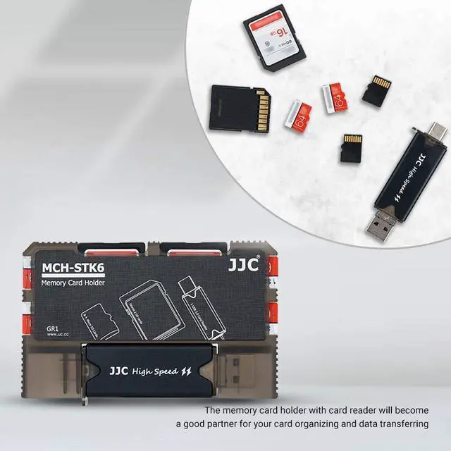 Alt view image 7 of 7 - Micro SD Card Holder and SD Card Case, Memory Card Storage Organizer with USB Reader (Type C USB 3.0 Micro 2.0) for Micro SD, Micro SDHC, Micro SDXC,SD, SDHC, SDXC, MMC, RS MMC Card