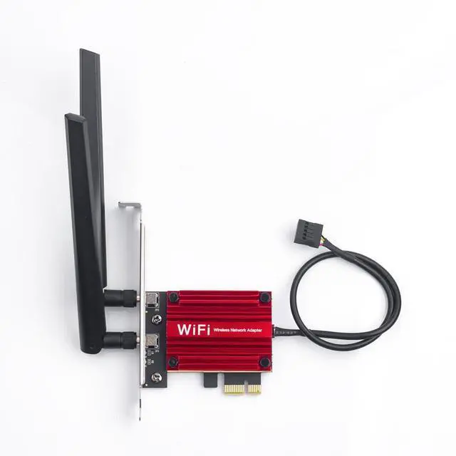 Alt view image 6 of 7 - AX200 WiFi 6 PCIe Desktop Wireless Adapter Card - 3000Mbps Dual Band with Bluetooth 5.2 for Gaming & PC | MU-MIMO, OFDMA | Windows 10/11 Compatible