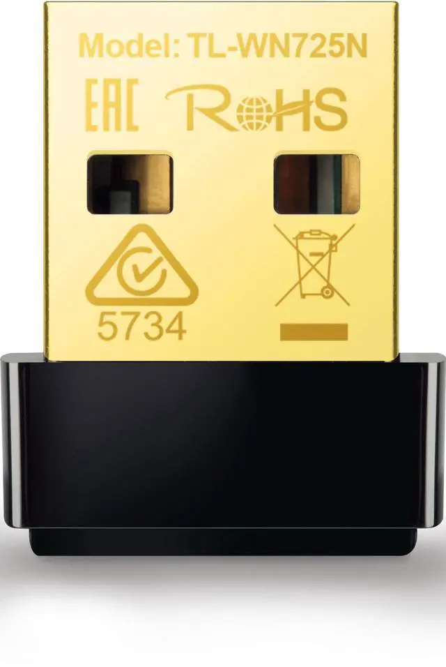 Main image of TP-Link USB WiFi Adapter for PC(TL-WN725N), N150 Wireless Network Adapter for Desktop - Nano Size WiFi Dongle for Windows 11/10/7/8/8.1/XP/ Mac OS 10.9-10.15 Linux Kernel 2.6.18-4.4.3, 2.4GHz Only