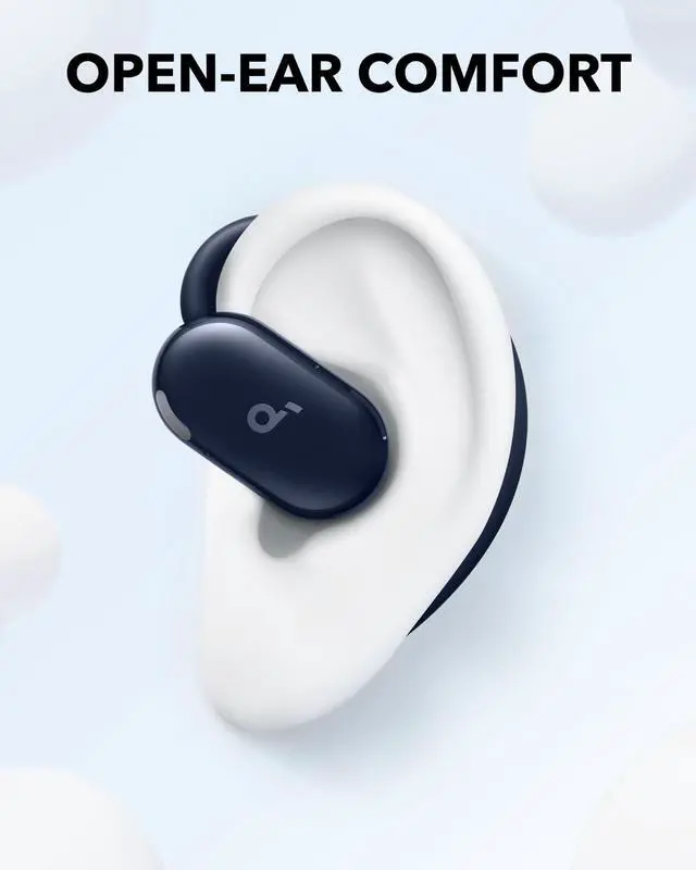 Alt view image 2 of 6 - Soundcore V20i by Anker Open-Ear Headphones, Adjustable Ear Hooks, Ultra-Comfort, Snug Fit, Powerful Sound, Clear Calls, IP55, 36H Playtime, Bluetooth 5.4 Wireless Earbuds, Multipoint Connection