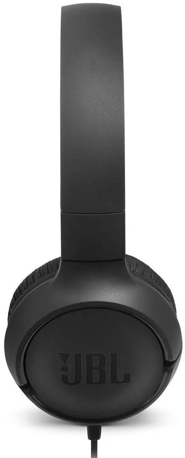 Alt view image 3 of 7 - JBL Tune 500 - Wired on-ear headphones, JBL Pure Bass Sound, 1-button remote/mic, Tangle-free flat cable, Lightweight and foldable design, Ask Siri or Google Now (Black)