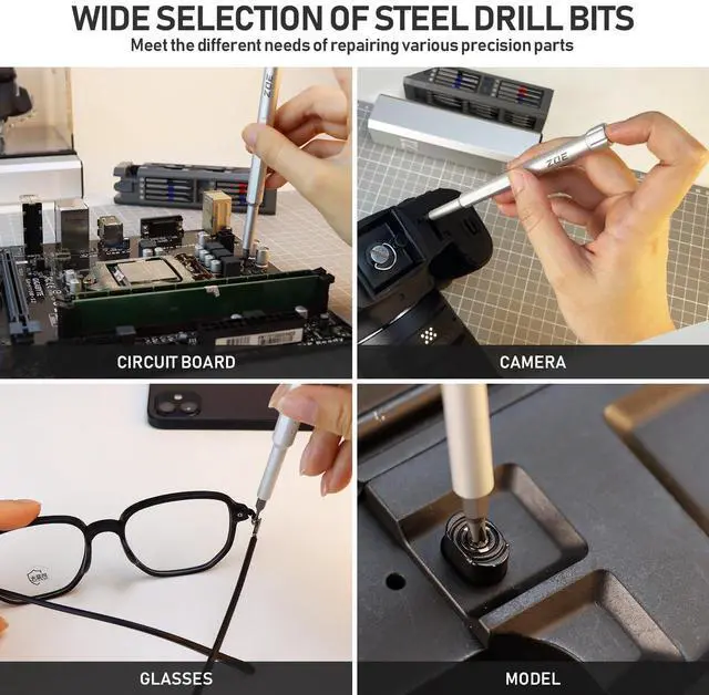 Alt view image 6 of 7 - Precision screwdriver set,71 in 1 small screwdriver set with case and magnetizer,Mini magnetic screwdriver set for Tablets,PC,phones,Watches,Toys,Cameras,Eye glass repairing kit,mini tool kit