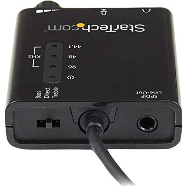 Alt view image 3 of 4 - USB Sound Card w/ SPDIF Digital Audio & Stereo Mic External Sound Card for Laptop or PC SPDIF Output (ICUSBAUDIO2D),Black 0.6" x 1.8"