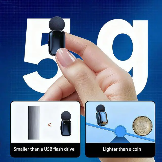 Alt view image 2 of 7 - skydimo Wireless Lavalier Microphone for iPhone Android with USB C Plug, Noise Reduction, 24H Battery Life with Charging Case, Lapel Microphone for TikTok, YouTube, Video Recording, Streaming Podcast