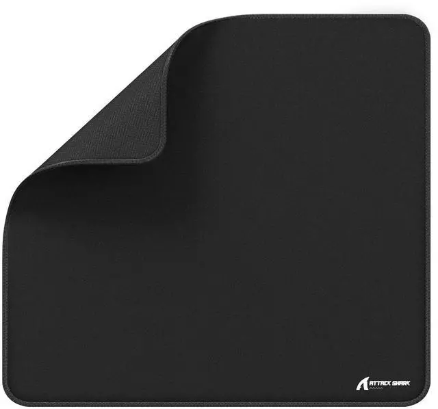 Main image of ATTACK SHARK CM02 Gaming Mouse Pad for Esports Speed Large Mouse mats for Desk Waterproof Surface Stitched Edges and Anti-Slip Rubber Base Size L Laminate 17.72 x 15.75 x 0.16 Black