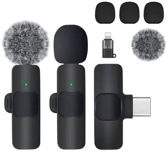 Main image of TARSIUN 2 Pack mini Updated Model Wireless Professional Lavalier Microphone for Android, iPhone, iPad, Laptop, Interview, Live Streams, Video Recording, Podcast, Vlog, YouTube, Instagram.
