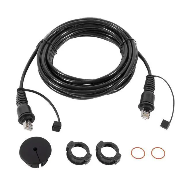 Alt view image 2 of 7 - 20 Foot Marine Network Cable for Garmin GPSMAP, Fish Finder, Radar, GMR, GMS 10 - RJ45 Male to Male Ethernet Cable for Garmin Navigation, ECHOMAP UHD/Ultra, GCV, GSD, and More Replace for 010-10551-00