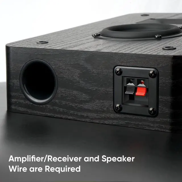 Alt view image 2 of 6 - Saiyin On-Wall Speakers (Pair),Flexible Install Wall-Mountable Surround Speaker,4 Ohms,3.5-Inch Woofer with Horn Tweeter,2-Way Passive Speakers for Home Theater, Living Room,Office