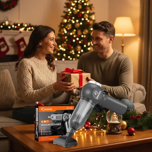 Alt view image 6 of 7 - Saker Portable Car Vacuum Cordless 20000Pa 6 in 1 Multifunctional Adjustable Small Handheld Vacuum 7800mAH with Brushless Motor for Gifts, Car Home and Office SW-102