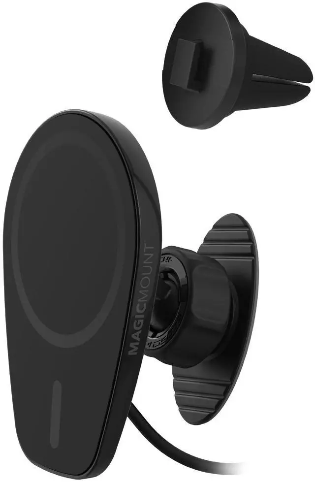 Main image of Scosche MPQ6DV-SP Magnetic Phone Holder for Car Dashboard/Vent, 15W Wireless Fast Car Charger Phone Stand, Hands Free Cell Phone Mount Compatible with iPhone 17/16/15/14/13/12 Series & MagSafe Case