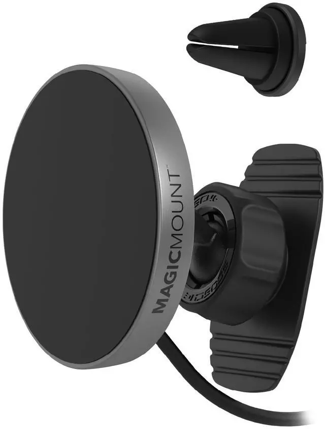 Main image of Scosche MPQMRDV MagicMount Charge Pro Qi2 MagSafe Car Mount Charger, 15W Fast Magnetic Wireless Charging Phone Holder for Dashboard/Vent Compatible with iPhone 16/15/14/13/12 Pro Max Plus, Samsung S25