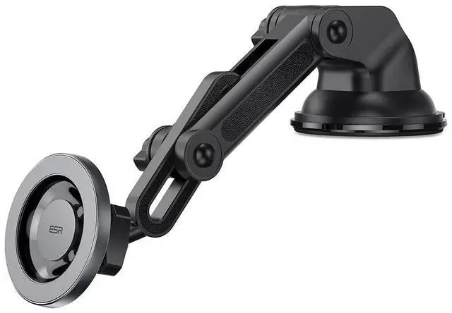 Alt view image 4 of 7 - ESR Dashboard Magnetic Phone Holder for Car, for MagSafe Car Mount, Windshield Vacuum Car Mount for iPhone 17/16/16e/15/14/13/12, Samsung, Pixel 10, Charging Not Supported, 2 Metal Rings Included