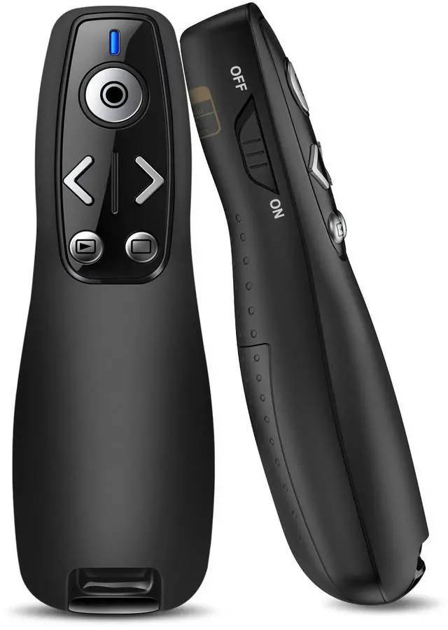 Main image of Presentation Clicker Wireless Presenter Remote for PowerPoint, RF 2.4GHz USB Powerpoint Clicker with Hyperlink & Volume Control PowerPoint Slide Advancer for Mac, Computer, Laptop