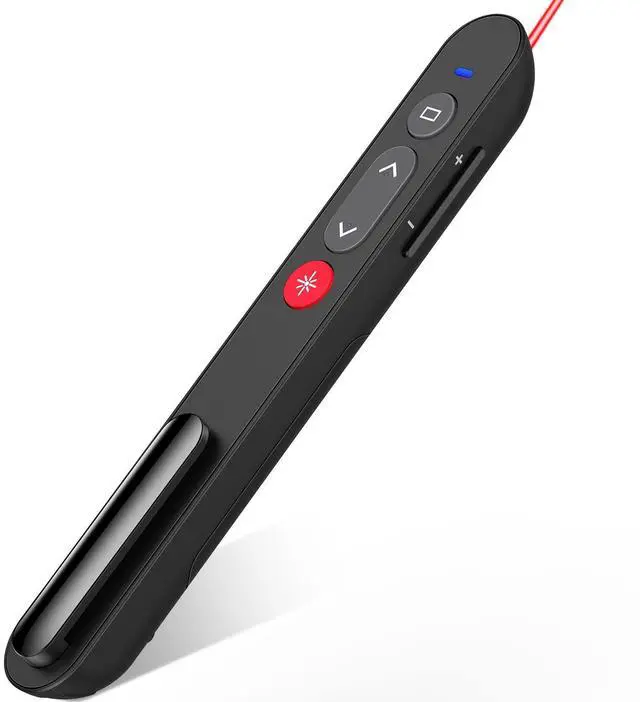 Main image of Laser Pointer for Presentations, Wireless Presenter Clicker for PowerPoint Slide with Hyperlink & Volume Control, Presentation Remote for Mac/Computer/Laptop, Google Slide/PPT/Keynote