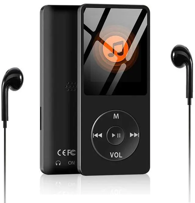 Main image of MP3 Player with Bluetooth, Mini 32GB MP3 Music Players with Speaker, Supports Alarm Clock, FM Radio, Recording Function, Up to 128GB Memory Storage, Earphones Included