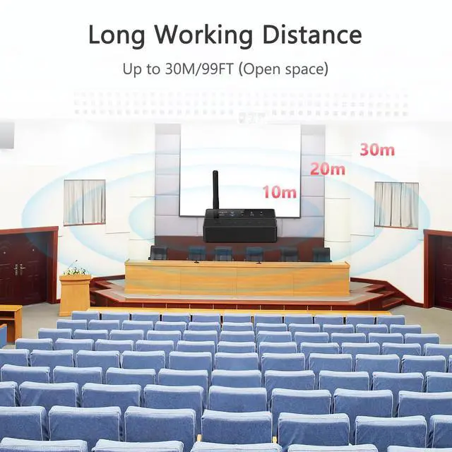 Alt view image 3 of 7 - LOFICOPER Bluetooth Transmitter Receiver, aptX Low Latency Bluetooth Audio Adapter, Long Range Wireless AUX/RCA Bluetooth 5.3 Adapter with Noise Reduction, Dual Connection for Speaker Headphones TV