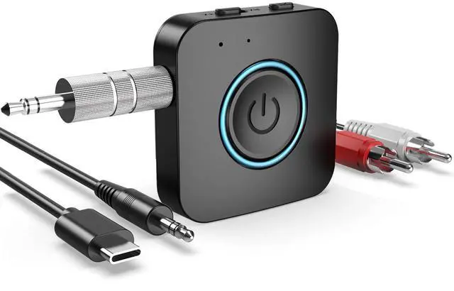 Main image of Bluetooth Transmitter Receiver, LAICOMEIN V5.0 2 in 1 Wireless Adapter, Portable Wireless Transmitter for TV, PC, AIrplirplane, Bluetooth Receiver for Speakers, Car and Home Stereo