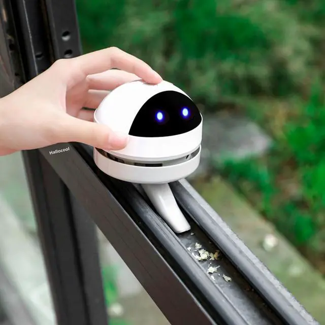 Alt view image 6 of 7 - Hallocool Desktop Vacuum Cleaner Mini Desk Vacuum Cleaner Portable Dust Crumb Sweeper Cute USB Vacuum for Picking up Crumbs Eraser Crumbs Pet Hairs Flakes Tiny Items on Desk Tabletop Keyboard