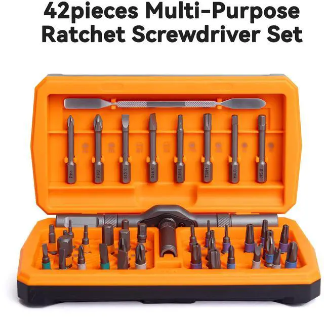 Alt view image 3 of 5 - ANVANNA 42-IN-1 Magnetic Screwdriver Set is a manual precision tool kit designed specifically for home assembly, electronic repair, and DIY projects