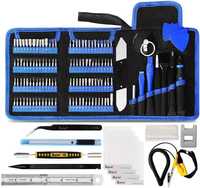 Main image of Kaisi 136 in 1 Electronics Repair Tool Kit Professional Precision Screwdriver Set Magnetic Drive Kit with Portable Bag