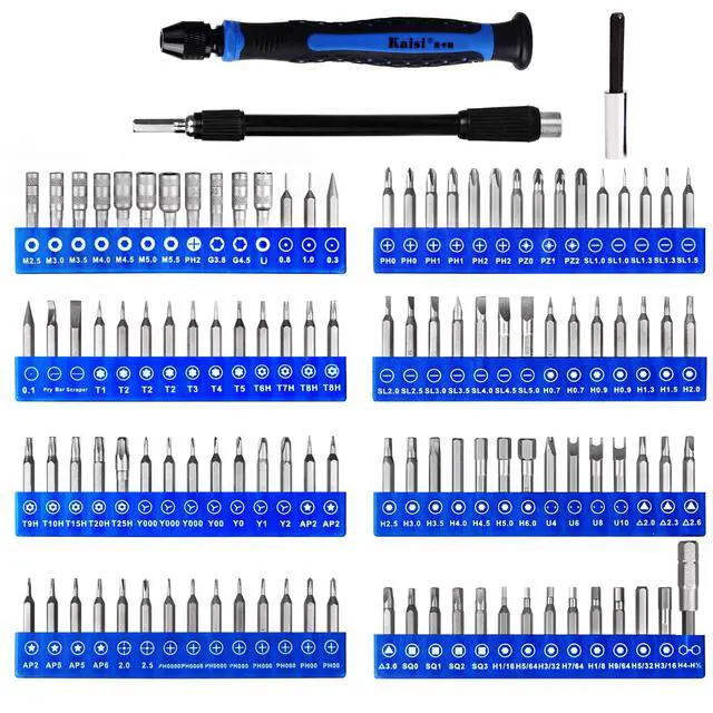 Alt view image 2 of 7 - Kaisi 136 in 1 Electronics Repair Tool Kit Professional Precision Screwdriver Set Magnetic Drive Kit with Portable Bag