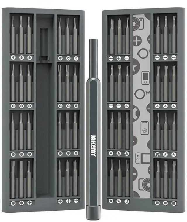 Main image of Precision Screwdriver Set 49 PCS Small Magnetic Bits Exquisite Tools Pentalobe Slotted Phillips Hex Torx Electronics Repair Kit for iPhone iPad Tablet Xbox