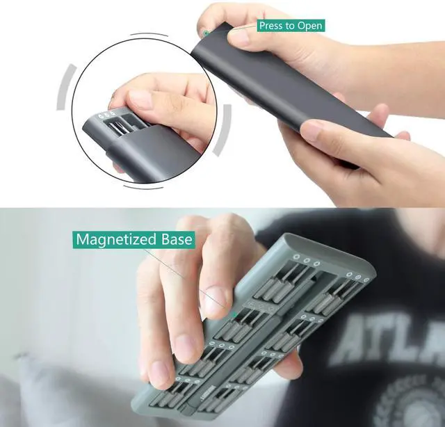 Alt view image 7 of 7 - Precision Screwdriver Set 49 PCS Small Magnetic Bits Exquisite Tools Pentalobe Slotted Phillips Hex Torx Electronics Repair Kit for iPhone iPad Tablet Xbox