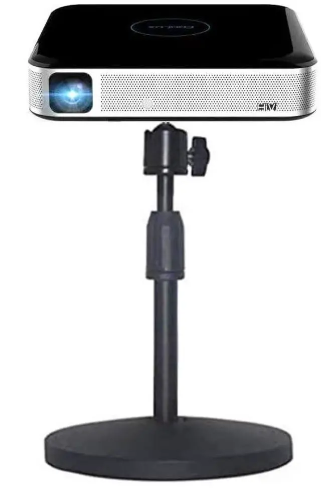 Main image of HANTAQ Desktop Mini Video Projector Stand Mount, Angle Adjustable Mini Projector Stand with 1/4in Mounting Screw, with 360°Rotatable adapter for Projector CCTV DVR