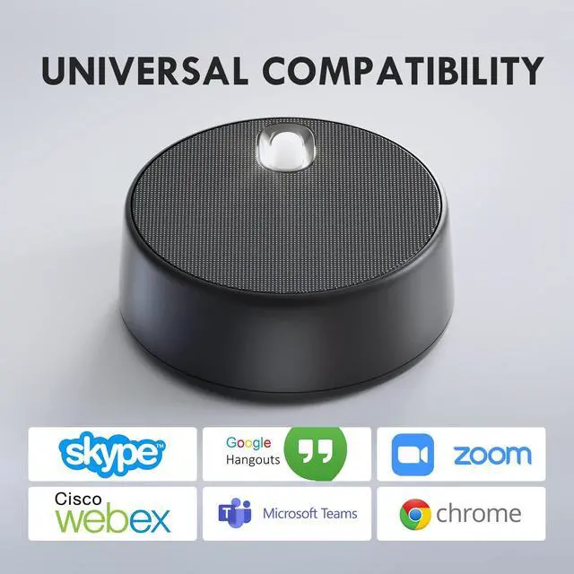Alt view image 7 of 7 - ROFALL USB Computer Speakers with Microphone, PC Laptop Speaker with Mic, 2 Sound Modes, Hand Free Enhanced Voice Pick up, Compatible with Zoom for Personal Call and Home Office Meeting