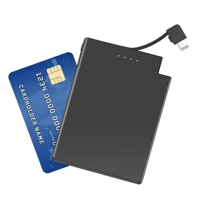 Alt view image 7 of 7 - TNTOR Thin Portable Phone Charger with Built in Lightning Cable-3500mAhUltra Slim Travel Power Bank for Pocket Wallet Compatible with iPhone 14/13/12/11/X/8 Series (Not for iPhone 15 16 Series)